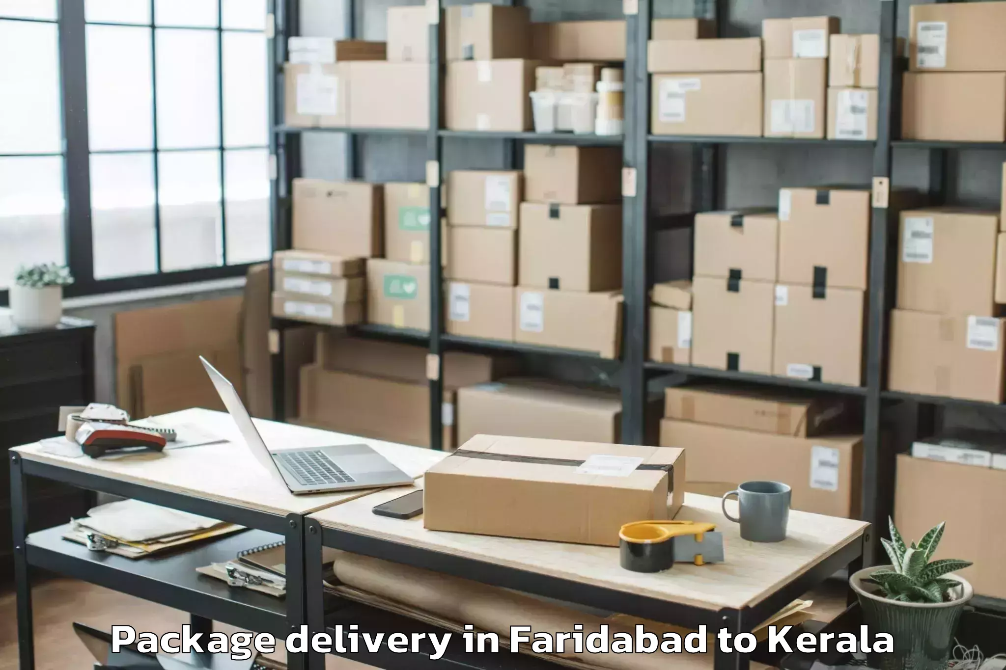 Trusted Faridabad to Narikkuni Package Delivery